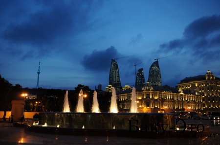 Баку - город фонтанов.. 