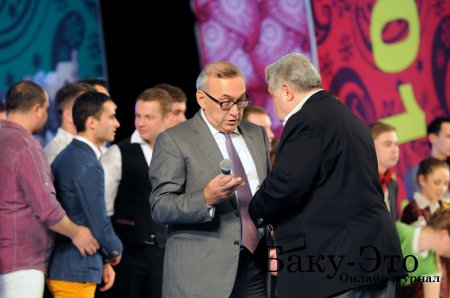Масляков, Гусман и другие легенды КВН посетили турнир на Кубок Президента Азербайджана.